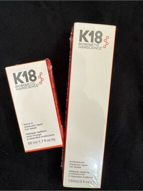 2 pk- K18 Biomimetic Hairscience Leave-In Molecular Repair Hair Mask